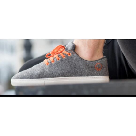 Baabuk Gray Wool Lace Up Sustainable Sneakers // 7 - Picture 1 of 14